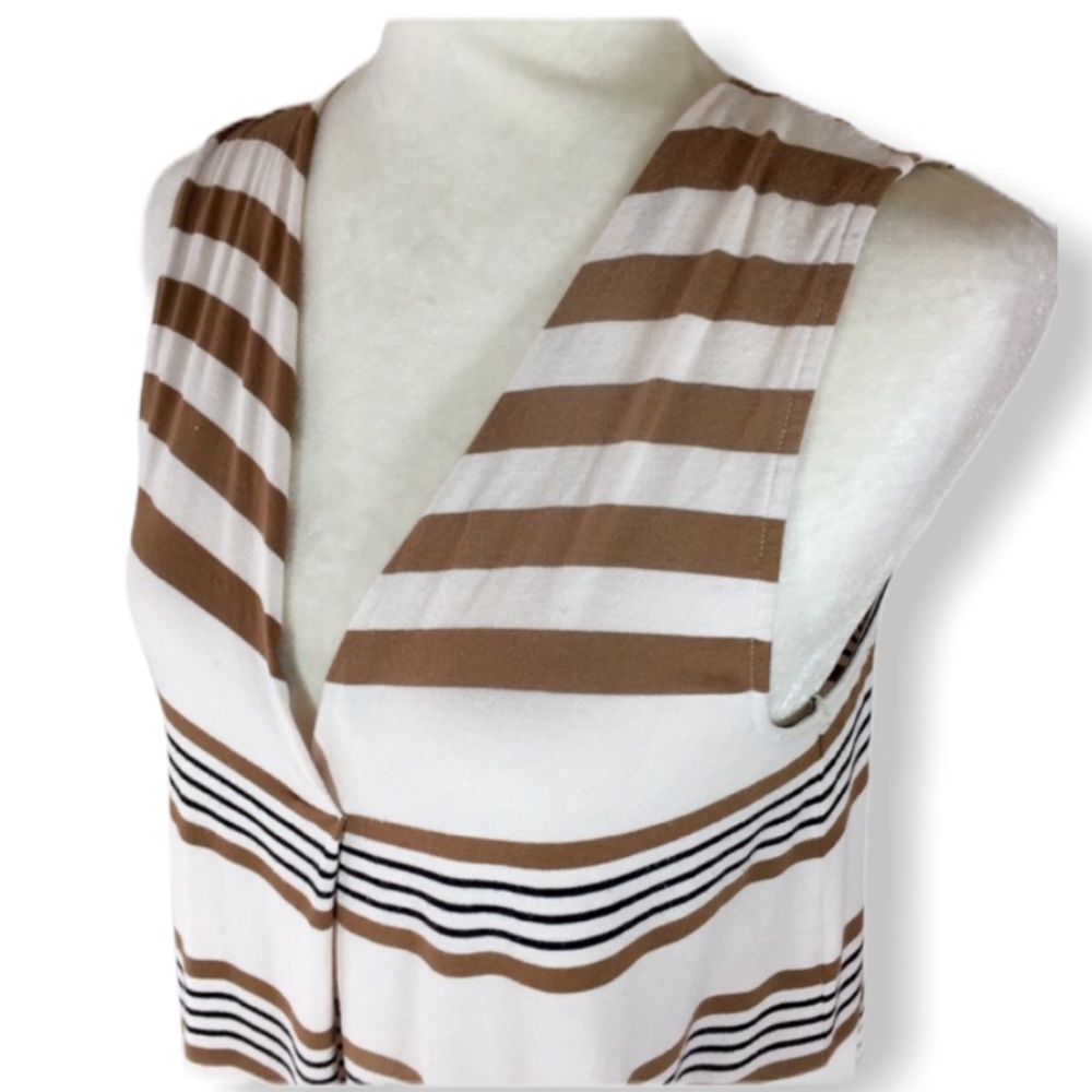 😎 Anthropologie Deletta striped sleeveless top - Picture 2 of 7